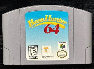 Vintage 1999 Nintendo 64 Bass Hunter 64 N64 Cartridge Only Tested & Works Fish - Image 1 of 4