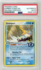 PSA Signed Darren Dunstan Swampert Holo 2005 Pokémon Emerald 11/106 - Picture 1 of 2