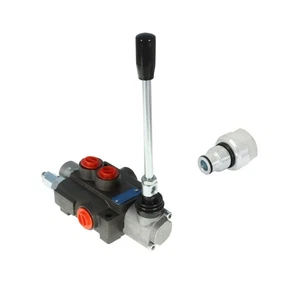 Hydraulic Directional Control Valve 11 GPM 3600 PSI BSPP 1 Spool+Conversion Plug - Picture 1 of 12