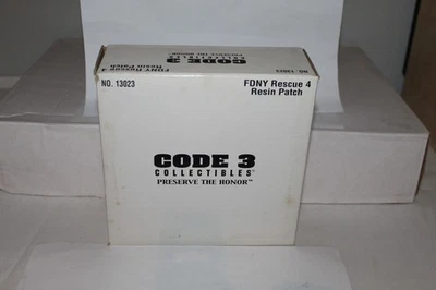 CODE 3 COLLECTIBLES FDNY Rescue 4 Resin Patch Fire Department of New York - Image 1 of 2