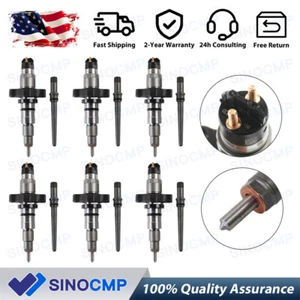 6 Set 0445120238 Diesel Injector For 2004-2009 Dodge Ram 3500 Cummins 5.9L - Imagen 1 de 10