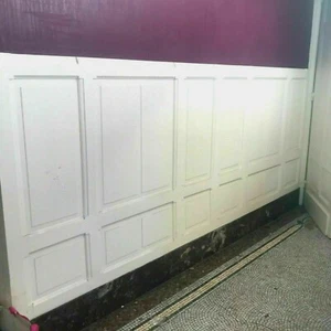 Lot de lambris a encadrement panneauté Acajou massif peint en blanc XX siècle - Picture 1 of 19