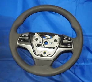 2016-2018 Hyundai Elantra Black Rubber Steering Wheel W/Cruise Control OEM - Picture 1 of 12