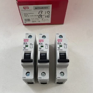 3 X CP B16 MCB 16A JOBLOT EN60898-1 MT06B161 6000 - Picture 1 of 5