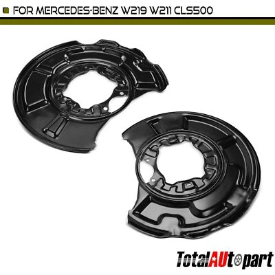 2Pcs Brake Dust Shield for Mercedes-Benz CLS500 2006 E300 E320 Rear Left & Right - Image 1 of 4