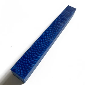 Dragon Scale Resin Block for Pool Cue or Knife Handle Point Inlay - Blue Color - Picture 1 of 2