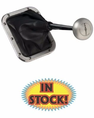 Lokar 70-BFMB - Rectangular Floor Mount Shifter Boot with Billet Ring - Image 1 of 3