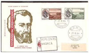 FDC VENETIA CLUB 1964 - GIOVANNI DA VERRAZZANO VIAGGIATA RACC. - Picture 1 of 1