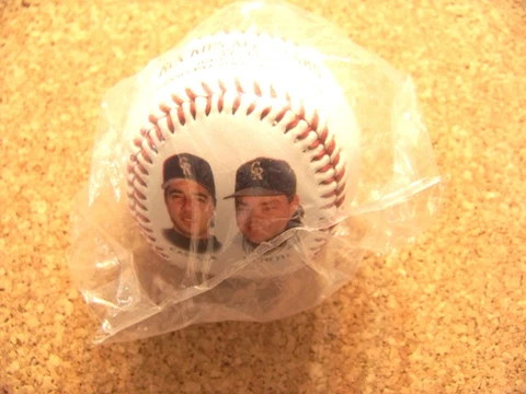 1995 Colorado Rockies All-Stars Vinny Castilla Dante Bichette baseball ball AS Cover