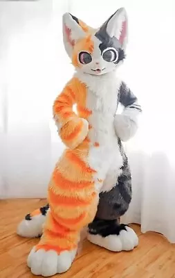 Fiesta de Vacaciones Traje Largo Fursuit Husky Perro Zorro Peludo Disfraz Juegos con disfraces Regalo Foto 1 de 2