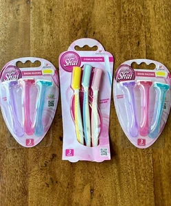 Mixed Lot Dorco Shai Bikini Razors (2pks) & Dorco Shai Eyebrow Razors (1pk) NEW - Picture 1 of 6