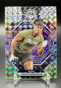 2023 Panini Mosaic TAVIUS ROBINSON RC ROOKIE Silver Mosaic Prizm #365 RAVENS - Picture 1 of 2