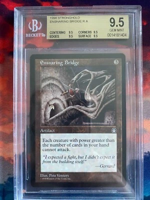 MTG Stronghold Ensnaring Bridge BGS 9.5Q - Image 1 of 2