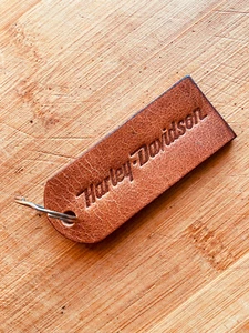Leder Schlüsselanhänger leather keychain - Harley Davidson (B) OG - Picture 1 of 4