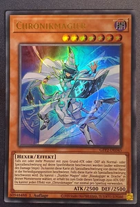 Chronikmagier Neu! Ultra Rare Holo Yugioh Deutsch Dunkler Magier 1. Auflage - Bild 1 von 1