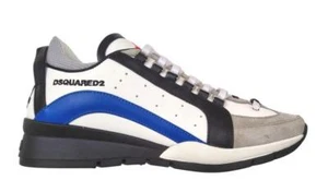 DSQUARED2 Herrenschuhe M2069 ORIGINAL LEGENDARY weiß-blaue Sneakers - Imagen 1 de 1