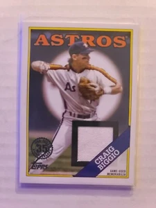 2023 Topps Series 1 1988 Jersey Relic Craig Biggio #88R-CBI Houston Astros - Picture 1 of 2