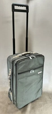Briggs & Riley Olive Ballistic Nylon 22" Upright Exp Wheeled Carry-On Suitcase - Image 1 of 4