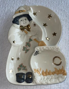 🎃 LENOX Anlässe Halloween Hexe Süßigkeiten, Dessert, Leckerli, geteilte Servierschale - Bild 1 von 6