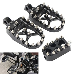 CNC MX Style Foot Pegs Shifter Peg Pedals For Harley Touring Dyna Softail Bobber - Picture 1 of 15