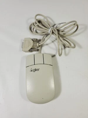 Vintage Agiler 3 Button Mouse 500 Serial Untested - Image 1 of 3