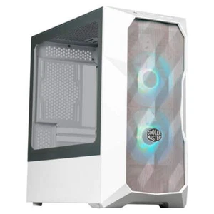 Cooler Master TD300 Mesh, Micro-ATX Gehäuse, ARGB, Tempered Glass - weiß - Bild 1 von 4