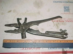 Edwin Louderback 1883 Zange Schraubstock Hammer Schuh Schuster Sattler Bauernhof Multitool - Bild 1 von 5
