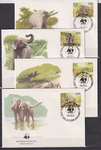 F1020 - Sri Lanka - 1986 - FDC - Dieren / Animals / Tiere  Elephant  (WWF / WNF) - Picture 1 of 1