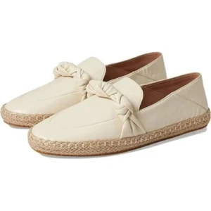 Cole Haan Espadrille Loafers Braided Knot Slip On Shoes Cream Size 6.5 NEW - Picture 1 of 12