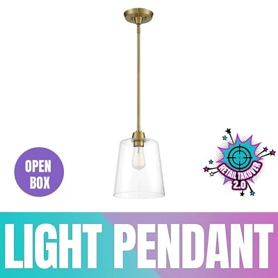 Lámpara colgante Savoy House 1- Lámpara de techo moderna de latón natural Foto 1 de 3