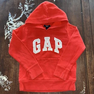 Gap Kids Boys Girls Logo Hoodie Cherry Red Size Small 6/7 Y C17 - Picture 1 of 11