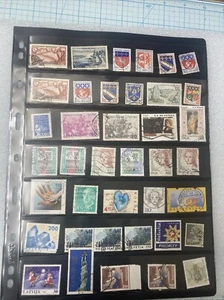 USED Vintage MNH European Stamps Lot- Many Countries- 70+ Stamps- Album Sheet. - Picture 1 of 9