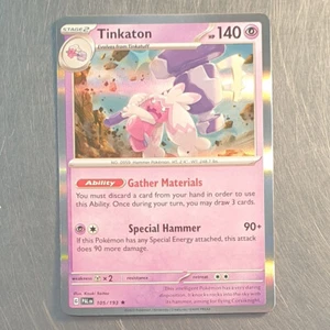 2023 Pokemon Scarlet Violet Paldea Evolved Rare Holo Tinkaton Card 105/193 - Picture 1 of 2