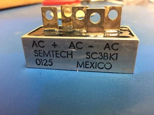 Semtech SC3BK1 FULL WAVE BRIDGE RECTIFIER 3 PHASE 100V 13A - Picture 1 of 6