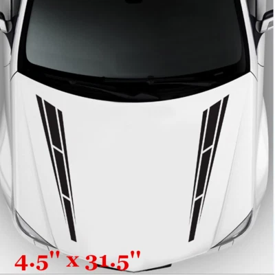 Auto Hood Stripe Graphics Vinyl Sticker Decal Accessory For Car SUV Decoration - Image 1 of 4