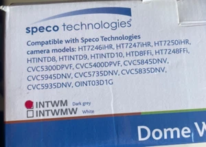 Speco INTWM Aluminum Dome/Turret Surveillance Camera Wall Mount Grey Color - Picture 1 of 4