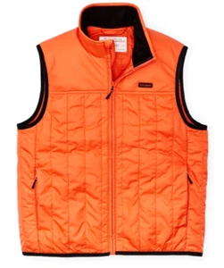 Filson Ultralight Vest 20114890 Flame Lightweight Quilted Orange Black CC - Picture 1 of 8