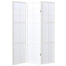 Paravent divisorio parete divisoria legno shoji bianco protezione visiva carta di riso Homestyle4u