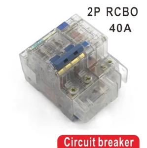 Circuit Breaker Transparent Over Voltage Leakage Protection 40A 230V~ 50HZ/60HZ - Photo 1/9