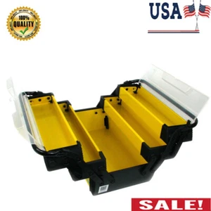 Caja de herramientas voladiza de 2 bandejas de 18" organizador de almacenamiento de herramientas de garaje artesanías portátil - Imagen 1 de 7