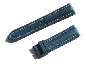 Cinturino Breitling 20 mm 20/18 vitello blu blue vitello strap per fibbia ad ardiglione 024-20 - Foto 1 di 5