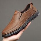 Men Cowhide Leather Shoes Outdoor High Quality Classic Driving Flats Moccasin