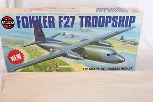 1/72 scale Airfix, Fokker F27 Troopship Airplane Kit #05003-4 BN Open Box - Picture 1 of 3