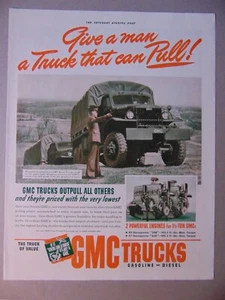 1941 GMC ARMY TRUCK - A TRUCK THAT CAN PULL! vintage art print ad - Picture 1 of 1