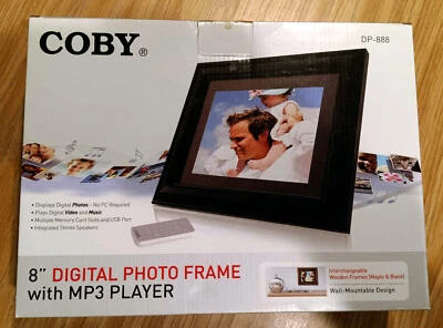 Coby 8" Digital Photo Frame with video playback- Coby DP-870 NIP - Image 1 of 4