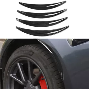 Auto Wheel Eyebrow Arch Lips Strip Fender Flare Decor Trims Protector Cover ×4 - Picture 1 of 9