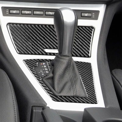 Fit BMW X3 E83 2004-10 LHD Carbon Fiber Cigarette Lighter+Gear Shift Panel Cover — 第 1/4 张图片