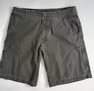 KUHL pantaloncino uomo taglia 34 outdoor nato in montagna grigio verde tasche zip - Foto 1 di 16