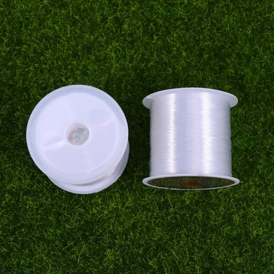  2 Pezzi Filo per Bracciale Fare Muschio Pesce Lenza Pesca 100m Esca Filo Elastico - Immagine 1 di 4