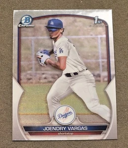 Bowman Chrome Prospects 2023 Joendry Vargas 1° Bowman Rookie! Dodgers - Foto 1 di 2